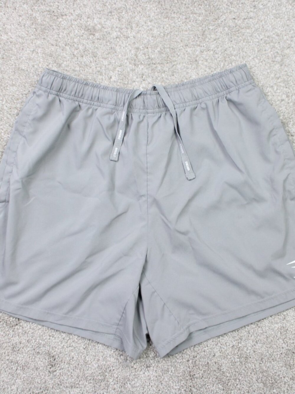 Gymshark Arrival Shorts Mens Medium Gray 5" Drawstring Athletic Workout Gym